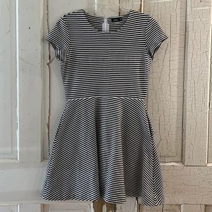 Kate Spade black and white striped dress
